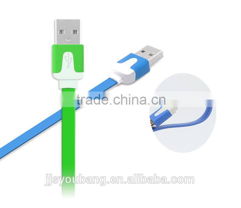 Hot selling colorful phone usb cable for smart mobile phones