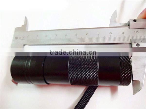 GS-8085 Aluminum Ultra Violet Led Flashlight 395-400nm 9 LED UV Torch Light