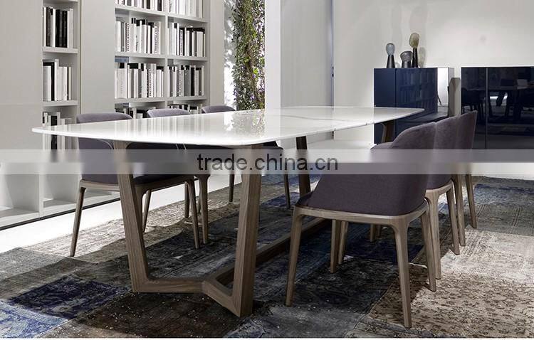 HANM hot sale dinning room table,Modern Designs marble top dining table