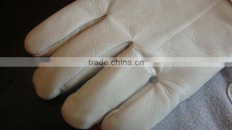 High temperature resistant cowhide glove carbon fiber anti-static gloves