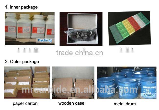 Non-standard cemented carbide blades