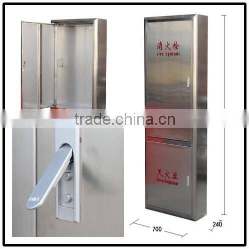 Stainless steel fire hydrant cabinet two layer