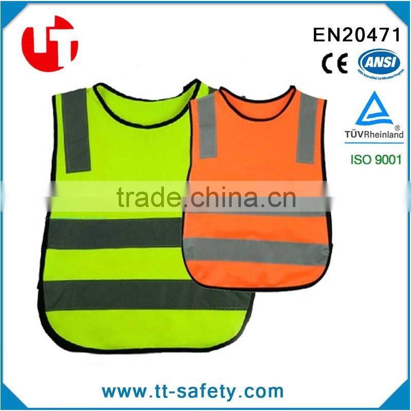 CE EN471 EN1150 class 2 high visibility quality kids safety reflective school garment