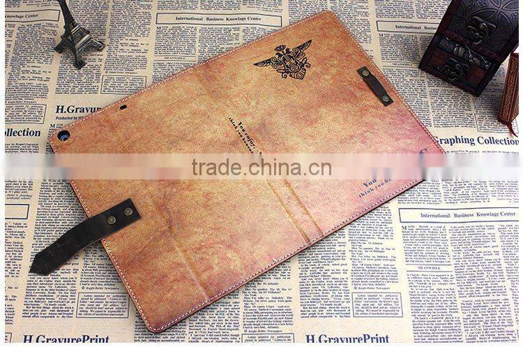 unique design for ipad air case ,British style book style case