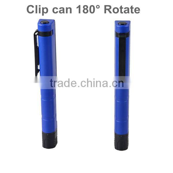 COB LED Pen Light with Pocket Clip , Mini LED Pen working light with Magnet