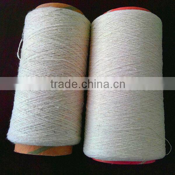 Recycled gloves yarn with hair