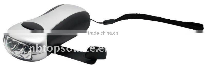 rechargeable battery dynamo flashlight