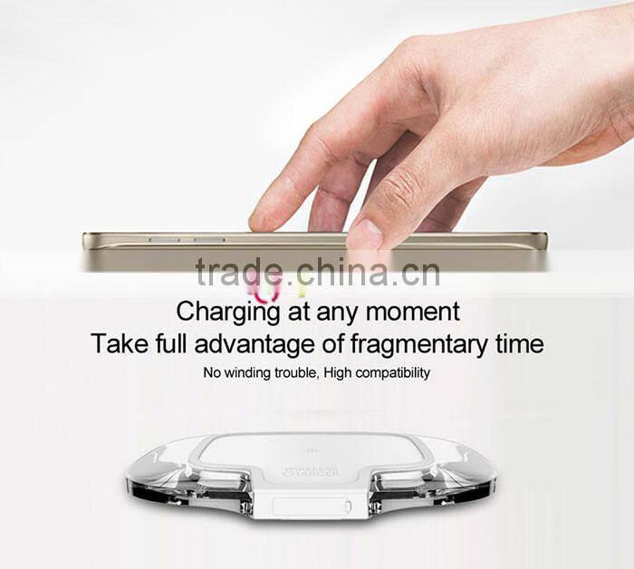 Waterproof Qi Standard Wireless Charger Adapter White