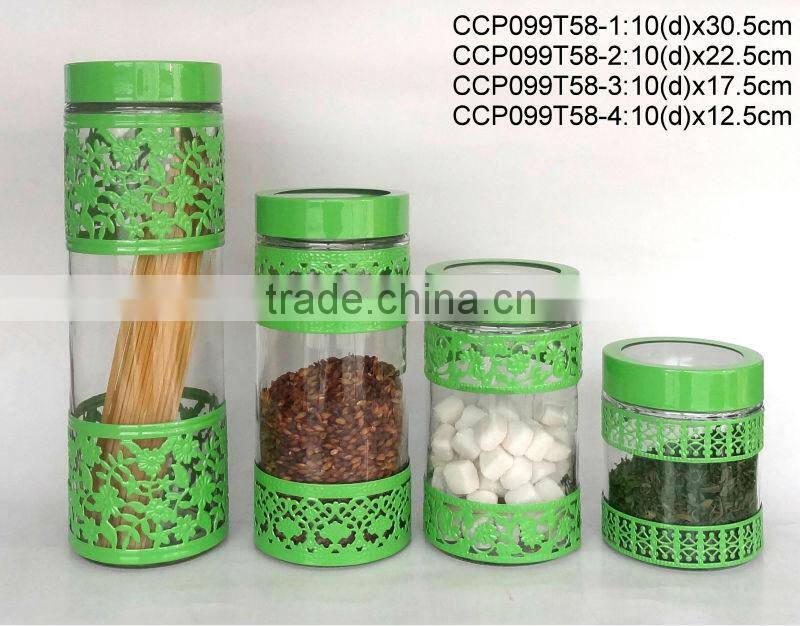 CP042T48 glass jar with metal casing
