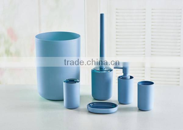 hot sale new design with painting 6pcs bathroom accessories set