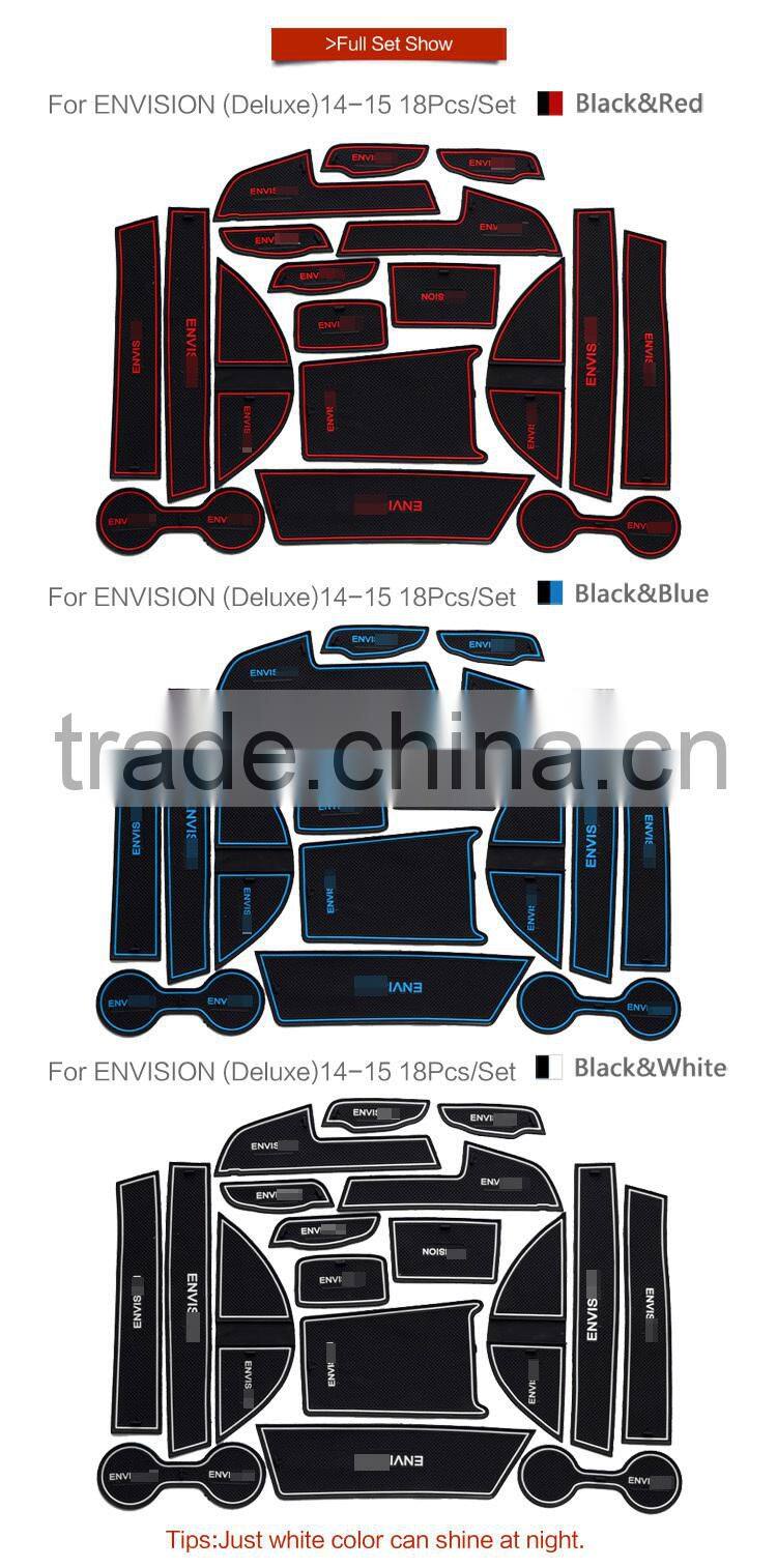 Car accessories car non slip pad for Buick Envision(Deluxe) 2014-2015 18pcs/set