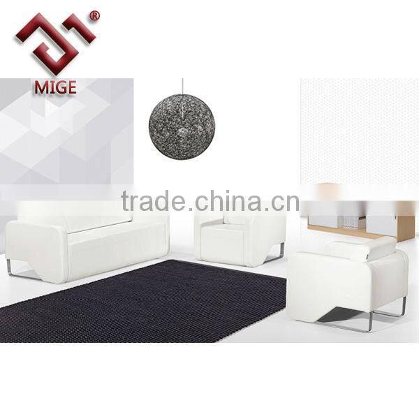 Orange Stainless Steel Frame Sofa Design Furniture