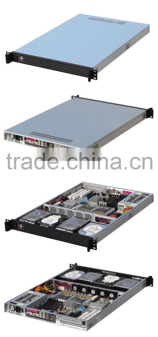 1U 19'' RACKMOUNT SERVER CASE/CHASSIS with cooling fan, USB ports