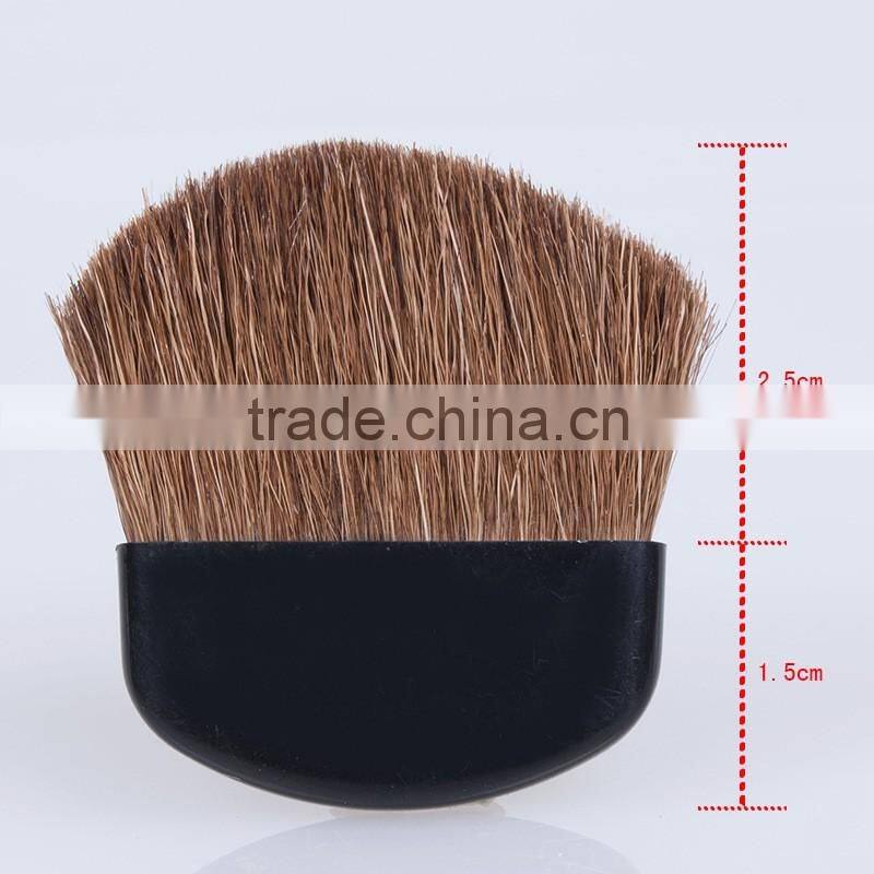 excellent animal hair white half moon blush brush with smooth face