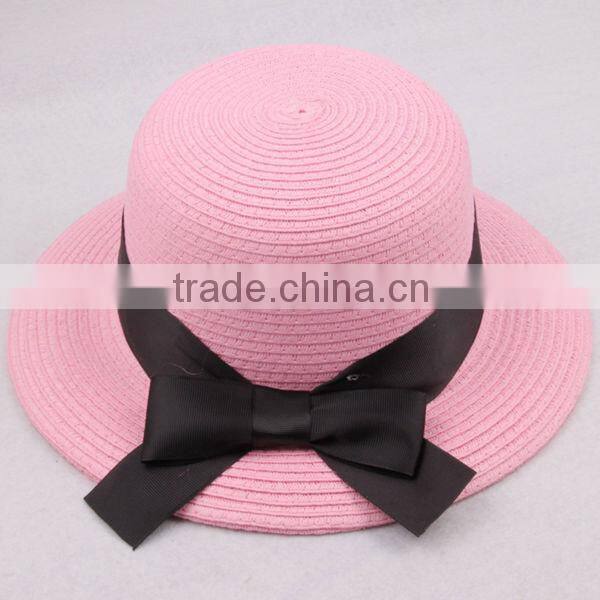 Beige Women Summer Sun Hat Wide Brim Straw Natural