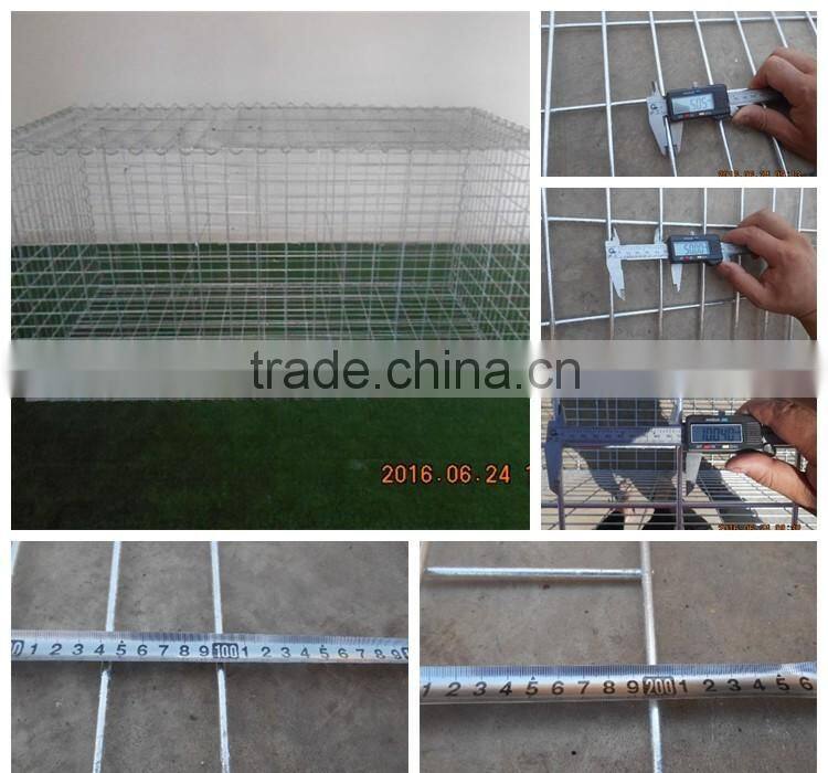 Stone Filled Steel Gabion Wall