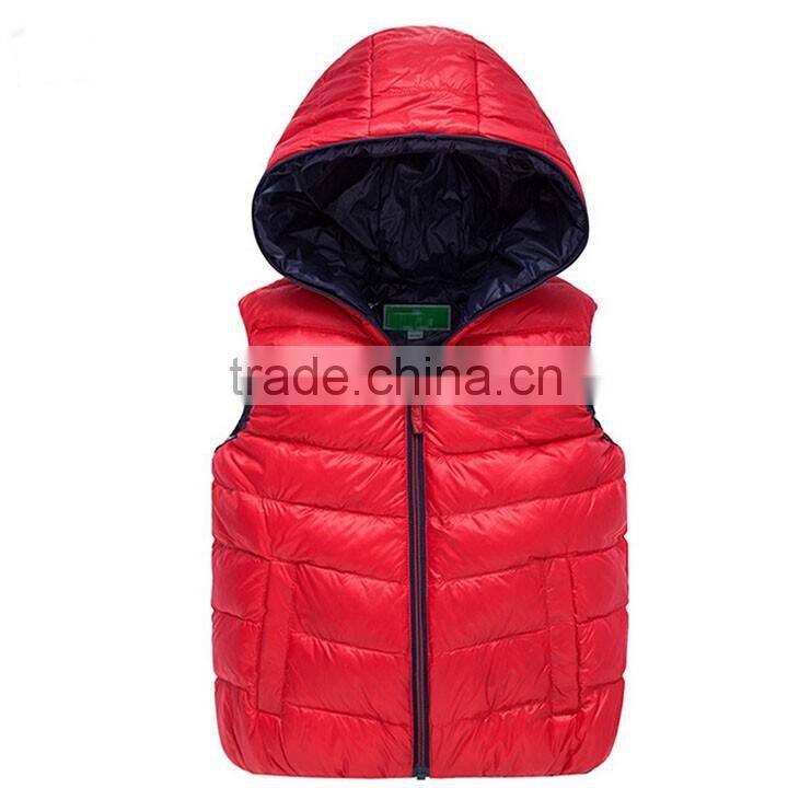 Custom Boys Hoody Sleeveless Padded Vest