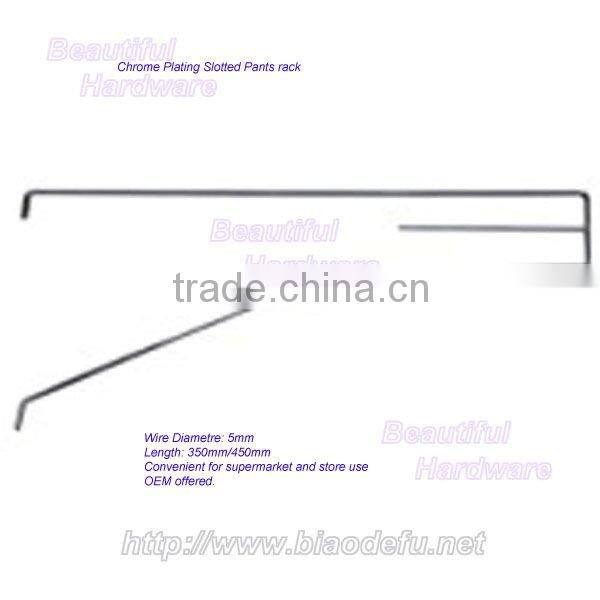 Chrome Plating Slotted trouser rack