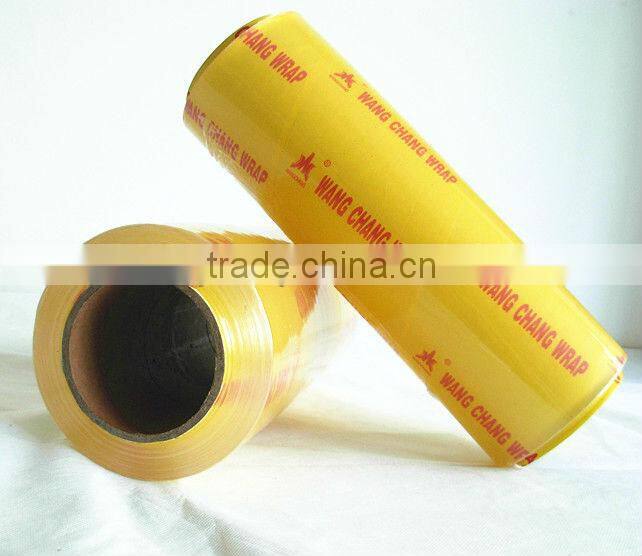 transparent food packaging pvc cling film