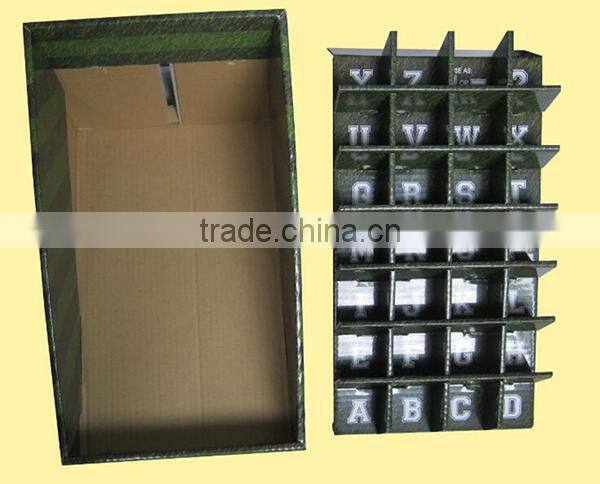 Display shelf with color cardboard for card sleeve