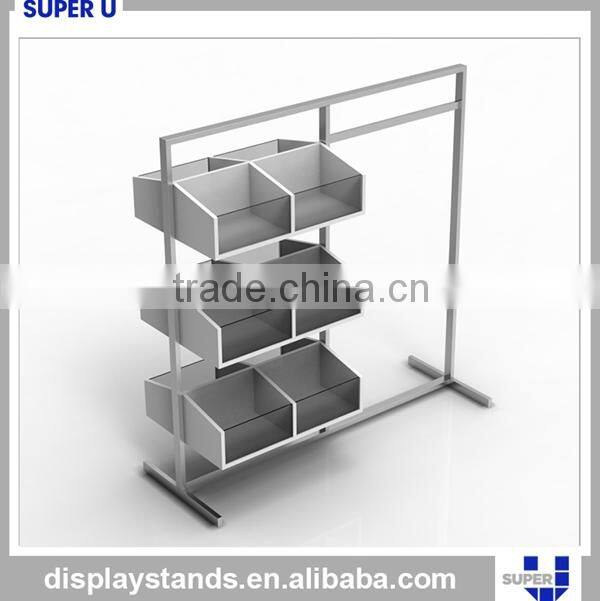 clear acrylic shelf cosmetic display stand for shampoo