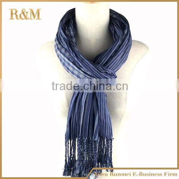 2016 New Arrival Checked Scarf Top fashion Cotton Scarf