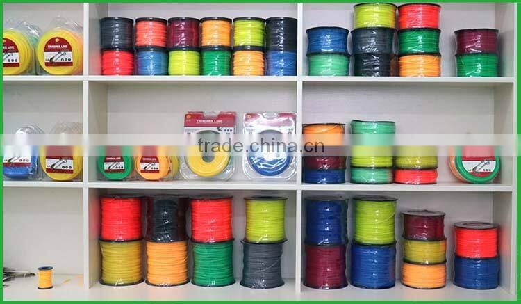 New Products 0.2mmX0.5LB Round Shape Green Color Garden Tools Parts Brush Cutter Line Grass Trimmer Line With Donuts Blister