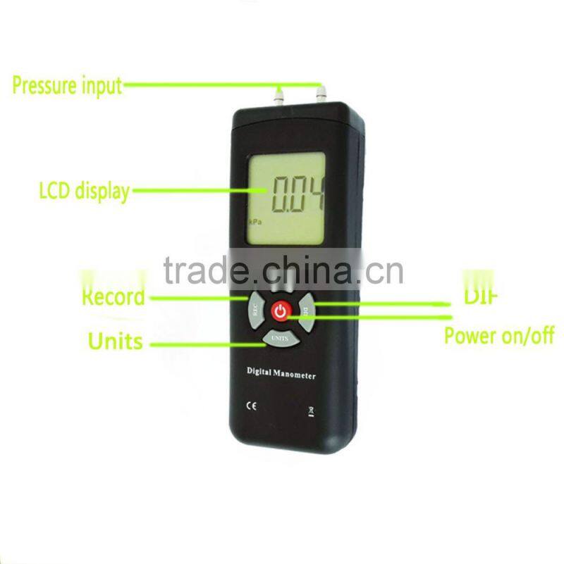 2015 High quality differential pressure manomer Max 29Psi digital air manometer gauge for sale TL-101