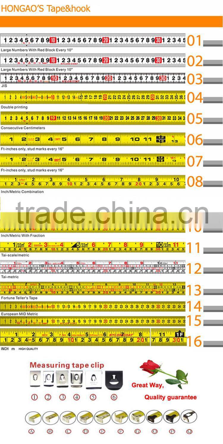 ABS TPR disposable brand designer tape measures 3m 5m stanley tape measure