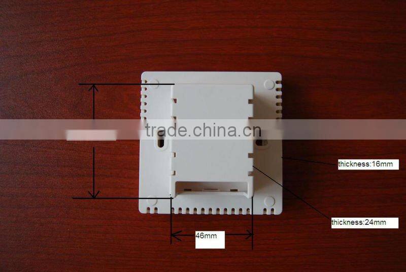 Touch screen Plastic enclosure with large LCD for thermostat