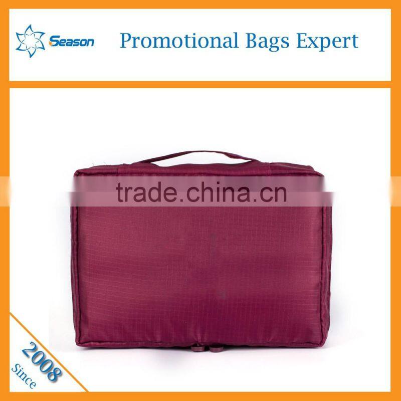 Easy taking Travel trolley makeup bag hanging cosmetic bag