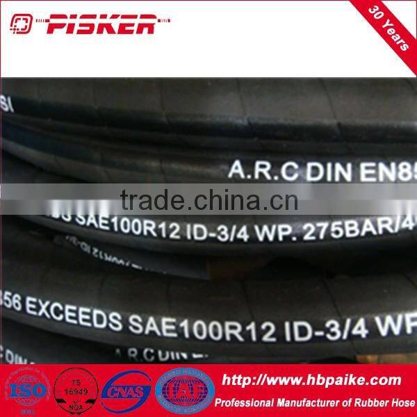 Multi Spiral Hydraulic Hose SAE J517 TYPE 100 R12 STANDARD