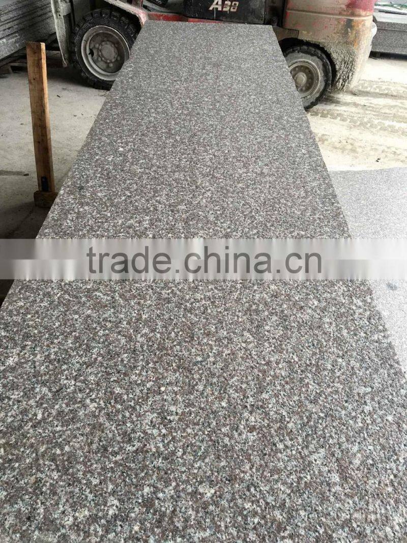 Violet red flamed tile Luo yuan red granite Chinese G664 red granite tile