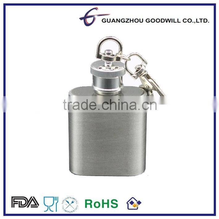 Promotional key chain mini hip flask