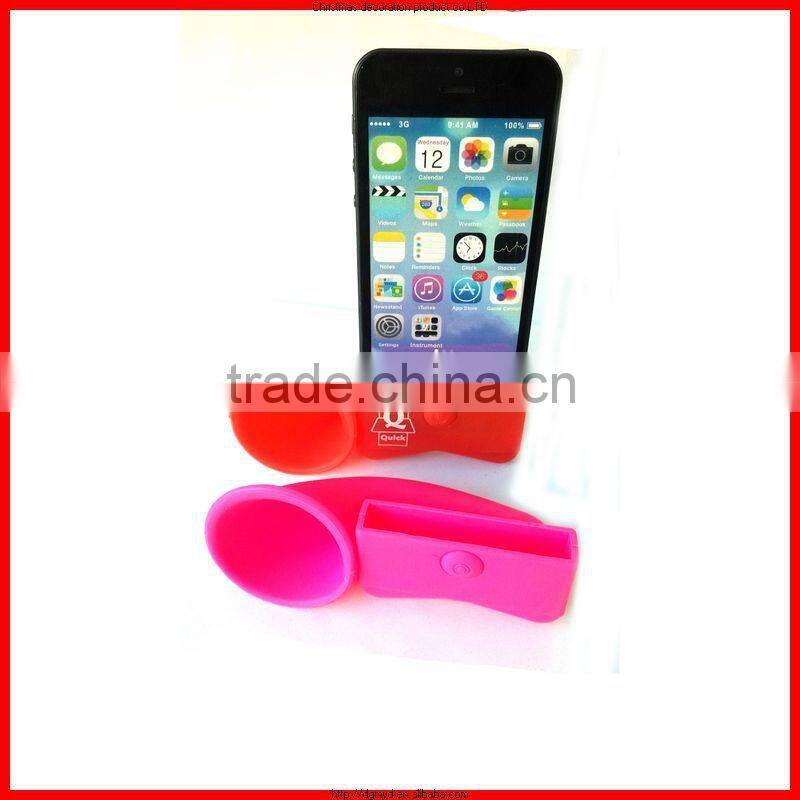 Cute fancy silicone phone speaker,Best external speaker for mobile phone