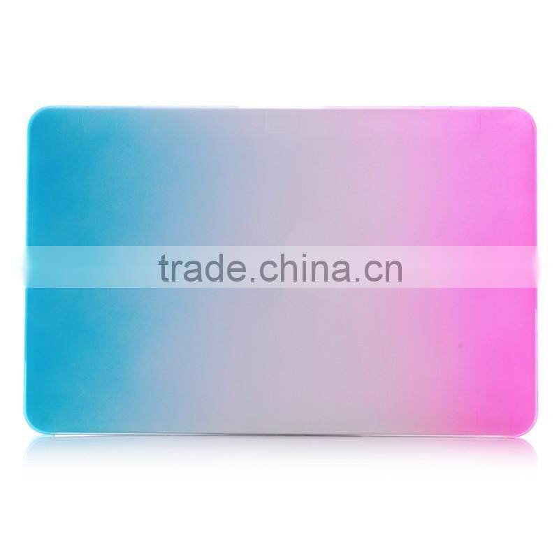 High quality New hot fashion rainbow ultra thin shell laptop case for macbook air 11inch and 13inch