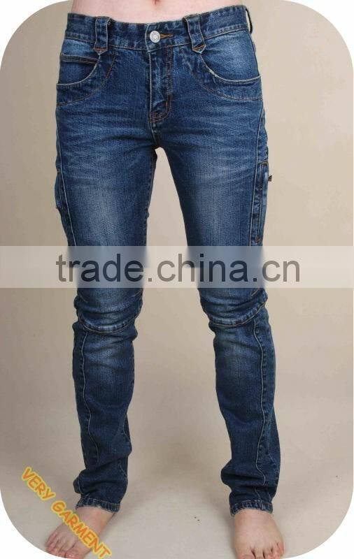 hot slim cutting straight jeans trousers for men
