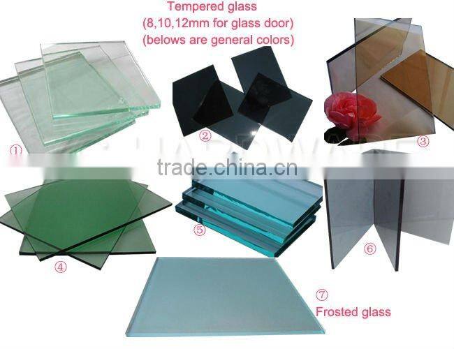 Outdoor sliding glass doors system