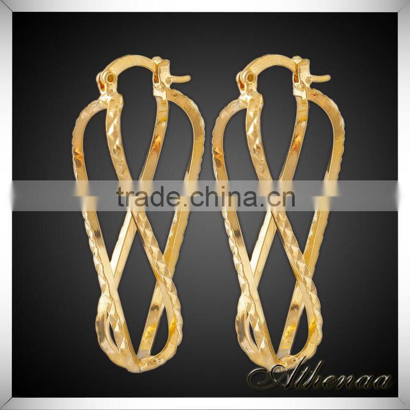 14k Gold Plated Copper Europe Style Charm Earring Factory China