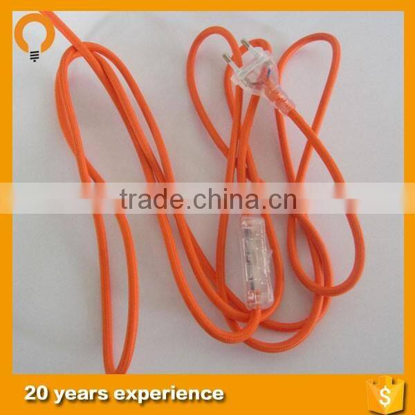 Plastic wire lamp holder,switch,european plug adaptor European plug line