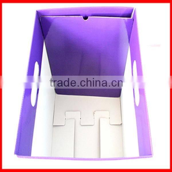 Craft Custom Purple Printing Corrugated Good Paper CMYK Gift Storage Box