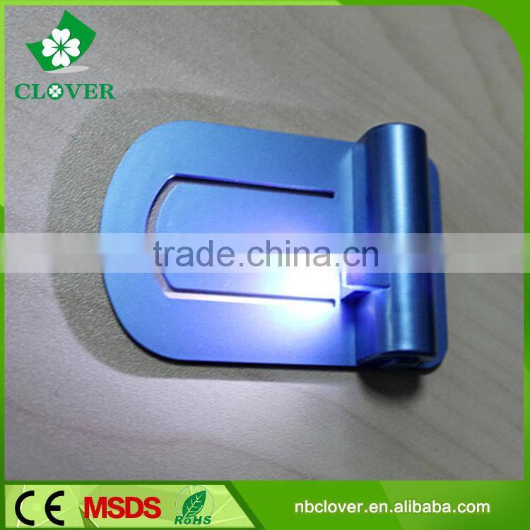 ABS material with clip 1 led mini book reading light for promotion
