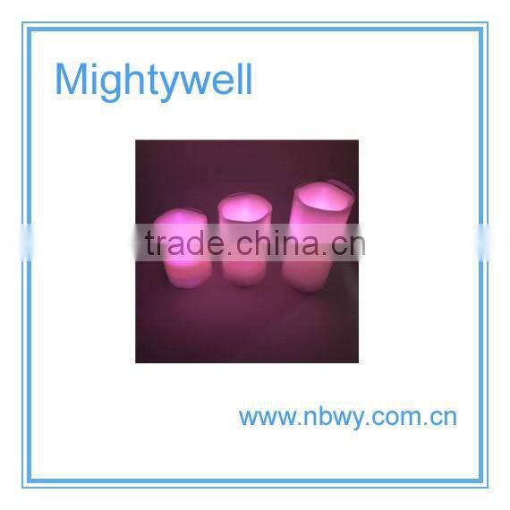 Hot sale color changing flameless led candle with remote control, led wax candle light
