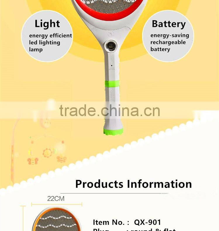 QX901-2 Mosquito Insect Killer torch 5+1 mosquito catcher rechargable electric mosquito swatter