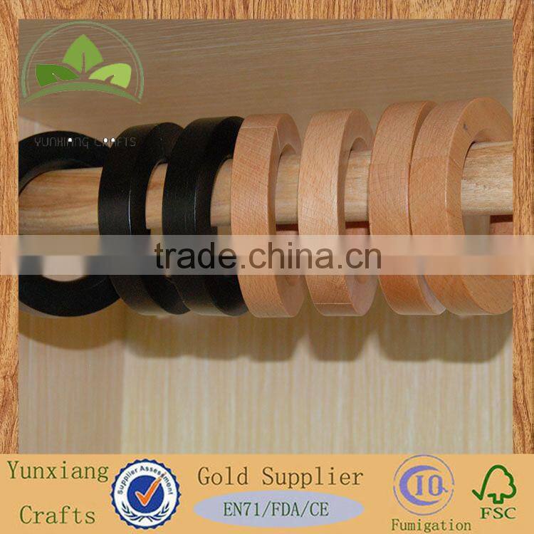 wooden scarf display hanger ring