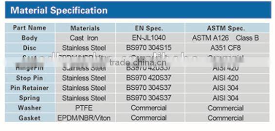 cast iron duo check valve