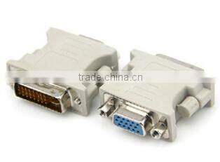 DVI-I Male Dual-Link 24+5 to VGA Female 15-Pin Video Monitor Adapter Converter