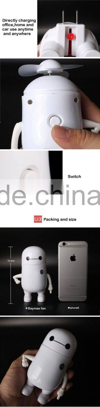 Cartoon design 5v DC rechargeable portable mini handheld fan toy