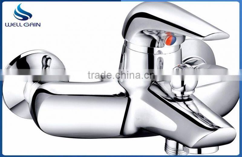 Classic lavatory single zinc handle brass body basin faucet decked chrome plating wash basin mixer