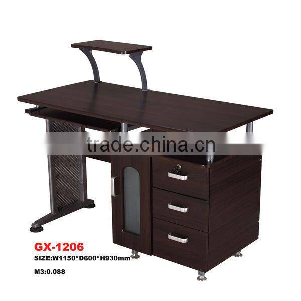 modern design furniture computer desk with tray for shcool/home